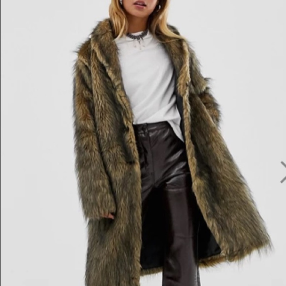 ASOS Reclaimed Vintage Faux Fur Coat